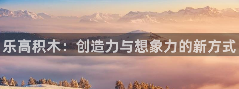 PG电子体育平台开号链接：乐高积木：创造力与想象力的新方式